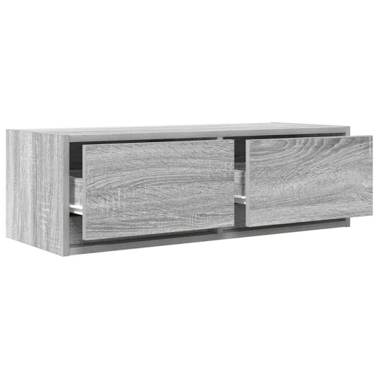  TV benker 2 stk grå sonoma 80x31x25,5 cm konstruert tre