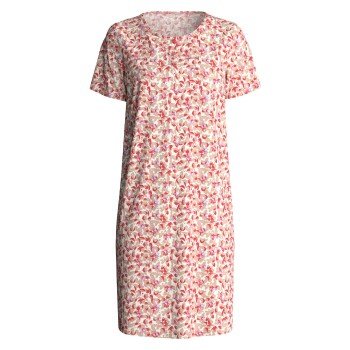 Calida Flower Nights Short Sleeve Sleepshirt Lakserosa bomull Small Dame