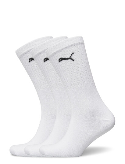 PUMA Puma Unisex Light Crew Sock 3P - White - 35-38