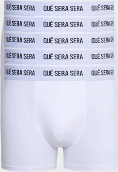 Que Sera Sera Bryan Boxer 5 pack Underbukser Hvit