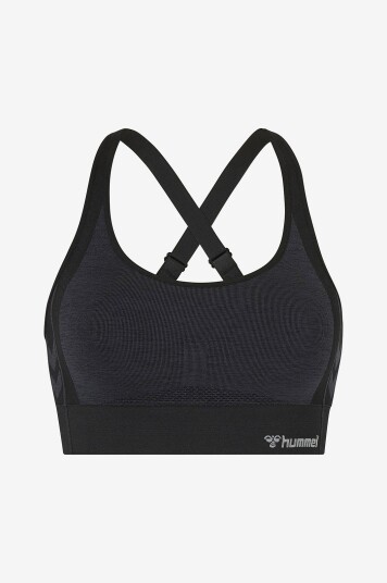 Hummel - Sports-BH hmlMT Shine Seamless Sports Bra - Svart