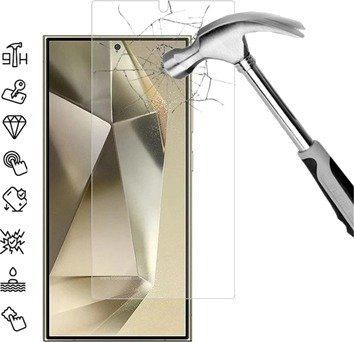 Samsung Galaxy S25 Ultra Beskyttelsesglass med Fingeravtrykksopplåsing - Klar