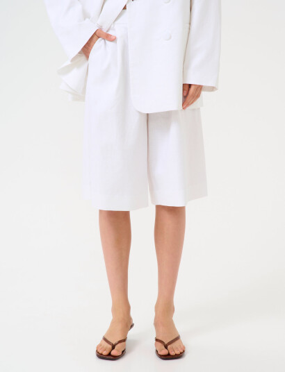 Gestuz Gzizza Linen Mw Shorts - White - 34