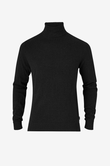 Jack & Jones Genser jjeEmil Knit Roll Neck Sts Svart Jack & Jones Genser jjeEmil Knit Roll Neck Sts Svart