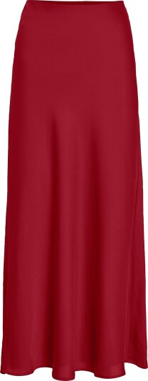 Vila Maxi skjørt viEllette HW Long Skirt Rød
