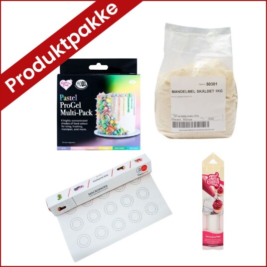 Makronpakke Pastellfarger Makronpakke Pastellfarger