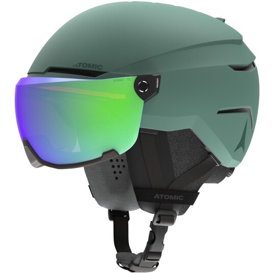 Atomic Savor Visor Stereo Skihjelm med Visir Green 51-55cm