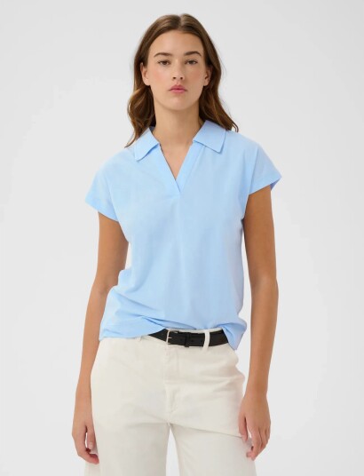 InWear Pfiaiw Polo Tshirt - Blue - XXS InWear Pfiaiw Polo Tshirt - Blue - XXS