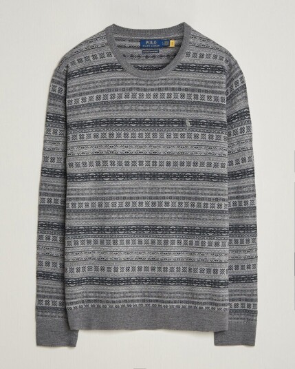 Polo Ralph Lauren Fair Isle Merino Sweater Grey Combo