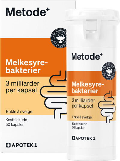 Metode Melkesyrebakterier kapsler 50 stk