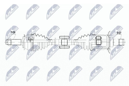 Nty Drivaksel NTY NPW BM 105