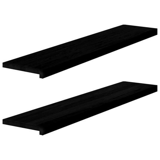 2 Stk Mørkebrun 120x25x2cm Heltre Eik 2 Stk Mørkebrun 120x25x2cm Heltre Eik