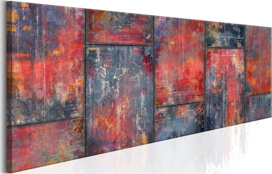 Bilde Metal Mosaic Red 150x50 Artgeist sp. z o. o.