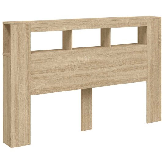  Sengegavl med LED sonoma eik 160x18,5x103,5 cm konstruert tre 8721012259379