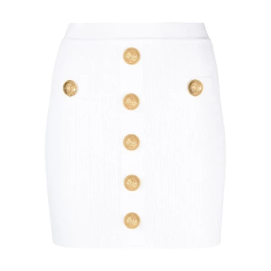 Balmain Dame Skjørt Hvit S,