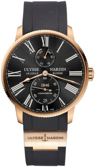 Ulysse Nardin Herreklokke 1182 310 3 42 Marine Torpilleur Sort/Gummi Ulysse Nardin Herreklokke 1182 310 3 42 Marine Torpilleur Sort/Gummi