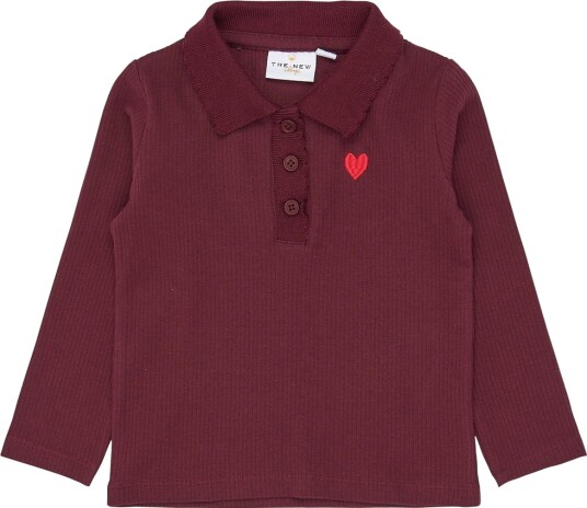 The New Tnstvernina L_S Rib Polo   Burgundy   110