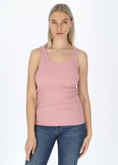 Ellen New York Ellen Rib Tank Dusty Rose 42 Topper