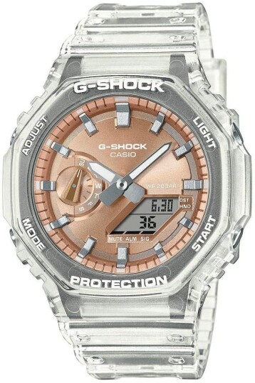 Casio Herreklokke GA 2100BM 7A5ER G Shock Rosegullfarget/Resinplast