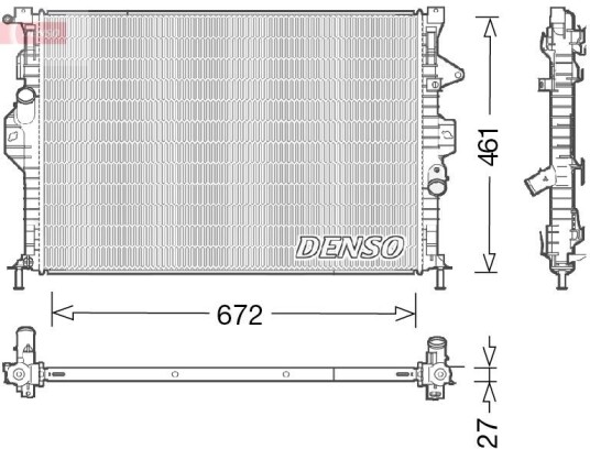 Radiator DENSO DRM10048 Radiator DENSO DRM10048