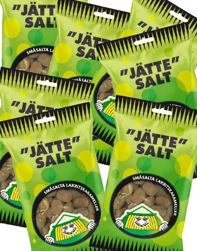 20 Poser med Dundersalt / ʺJätteʺ Salt / Salt Lakris Sukkertøy Hel Eske