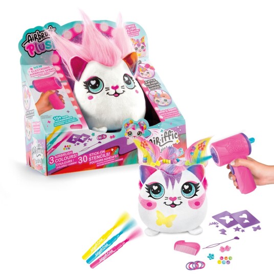 Airbrush Plush Hair'iffic 17cm Squish Pal - Assortert Kosedyr