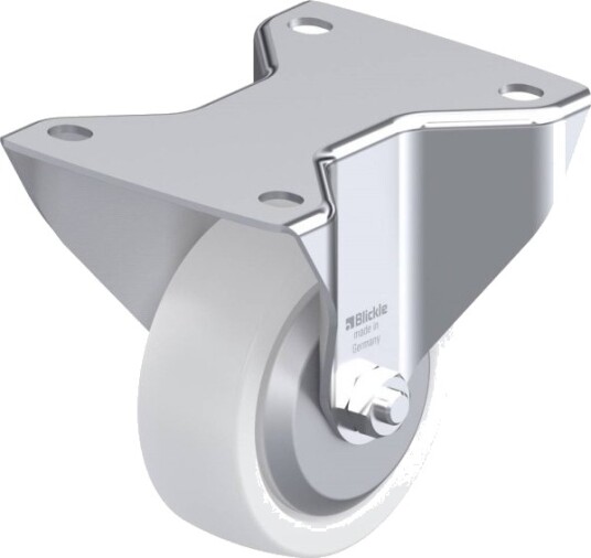 Blickle 749223 Bk-Spo 100K-3-Fa Faste Hjul, Hjuldiameter 100 Mm, Bæreevne Maks. 350 Kg (1 Stk)
