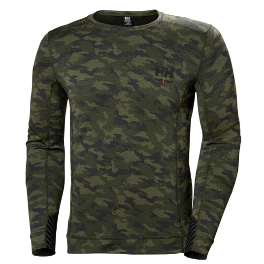 HH Workwear Workwear Helly Hansen Lifa Merinoull Undertrøye Med Rund Hals Grønn XXL
