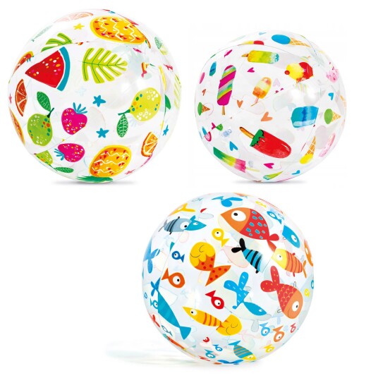 Oppblåsbar strandball 51 cm ulike mønstre 59040 INTEX Oppblåsbar strandball 51 cm ulike mønstre 59040 INTEX