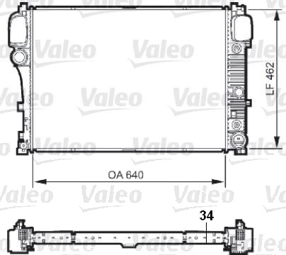 Radiator VALEO 735298