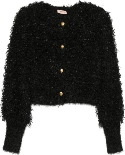 Twinset Dame Strikkevarer Svart M,