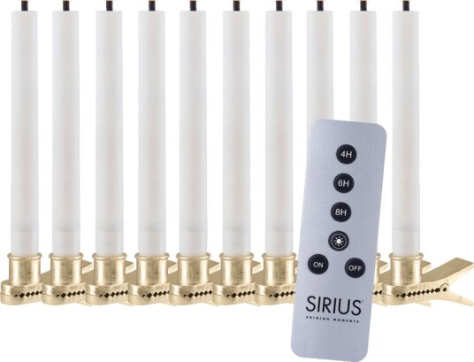 Sirius Sille LED juletrelys, hvit, 10-pak Sirius Sille LED juletrelys, hvit, 10-pak