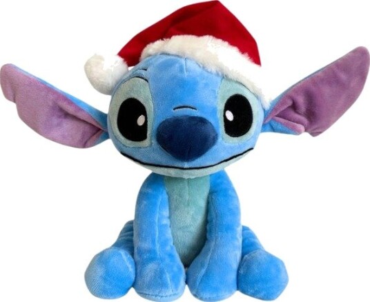Disney Lilo & Stitch Christmas Bamse Med Nisselue 25cm