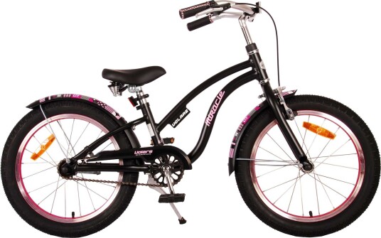 Volare Miracle Cruiser 18" Barnesykkel Matt Svart for Barn 4-7 år Volare Miracle Cruiser 18" Barnesykkel Matt Svart for Barn 4-7 år