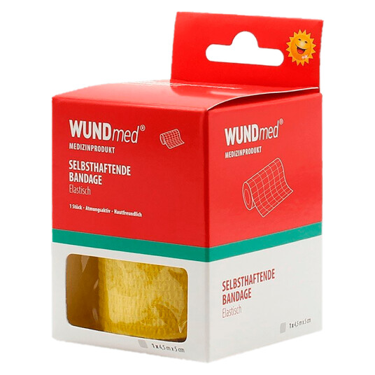 WundMED Selvklebende Bandasje 5 cm x 4,5 Meter RØD
