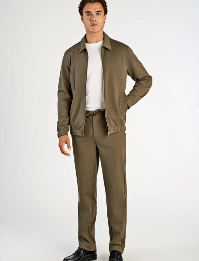 Lindbergh Superflex Zip Through Jacket Khaki green M