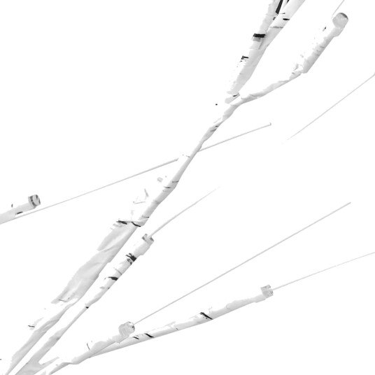 vidaXL LED-bjørketre varmhvit 672 lysdioder 400 cm