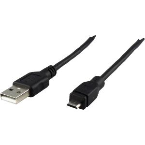 SCHWAIGER USB 2.0 Kabel A -> micro B Ste/Ste 1,8m Schwarz SCHWAIGER USB 2.0 Kabel A -> micro B Ste/Ste 1,8m Schwarz