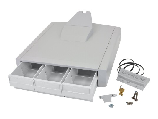 Ergotron SV43 Primary Triple Drawer for Laptop Cart monteringskomponent - grå, hvit