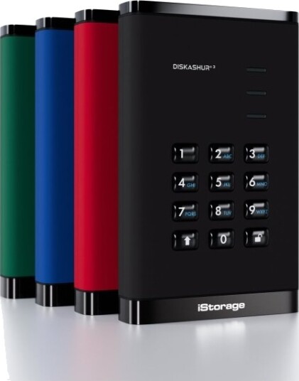 iStorage DiskAshur3 HDD 4TB Svart IS DA3 256 4000 B iStorage DiskAshur3 HDD 4TB Svart IS DA3 256 4000 B