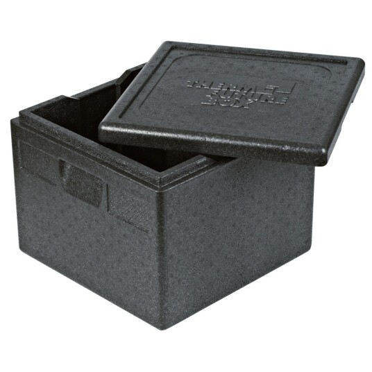 PULSIVA Termoboks Pizza kvadratisk; 32l 41x41x31 cm LxBxH; Svart