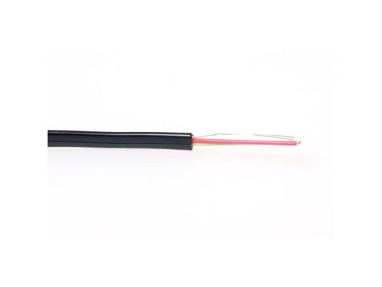 Efb Nordic Telefonkabel Flat Pvc 1X6xawg26 Svart 100 M Ring Kabeldiameter 6,8 X 2,35 Mm - (100 Meter)