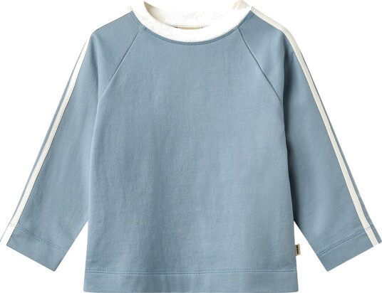 Wheat Genser Mikkel Falmet Denim Wheat 3 år (98) Genser Blå Hvit Lyseblå