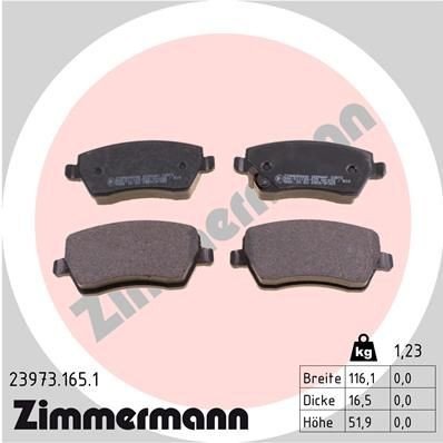 Bremseklosser ZIMMERMANN 23973.165.1