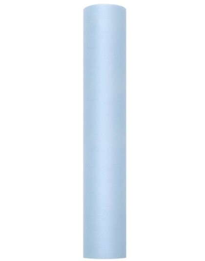 LYS BLÅ Tyll på Rull 30 cm x 9 meter