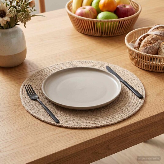 vidaXL Jute Placemets 50 stk. Naturlig 100% Tossa Jute