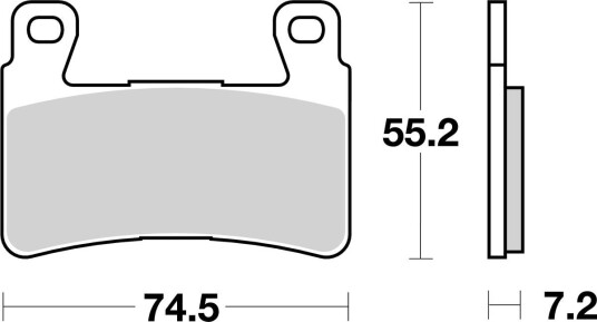 Bremseklosser sbs 734HF