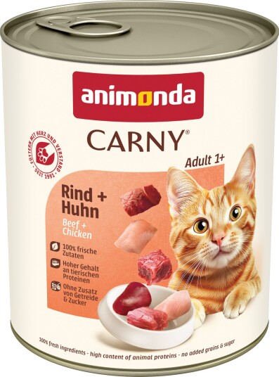 Animonda Carny Adult Våtfôr Storfe & Kylling 6x800g