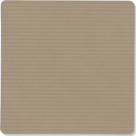 LIND DNA Corduroy glassunderlag square Clay Brown