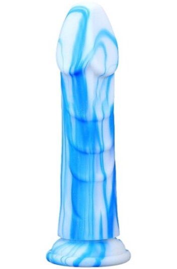Vipriks Dildo Blue-White 21 cm